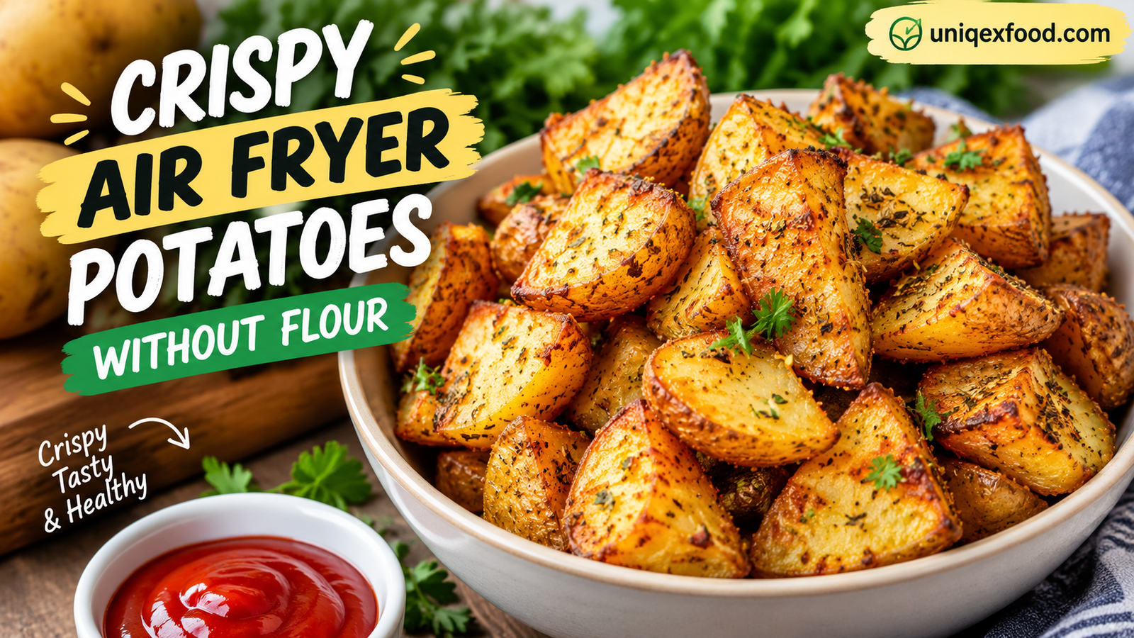 Crispy Air Fryer Potatoes Without Flour – Easy, Golden, and Crunchy