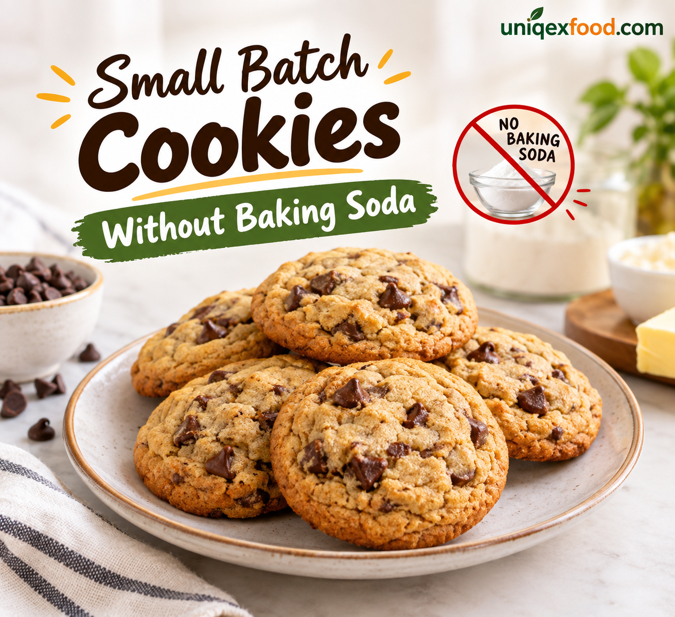 Small Batch Cookies Without Baking Soda (Easy, Soft & Chewy Recipe)