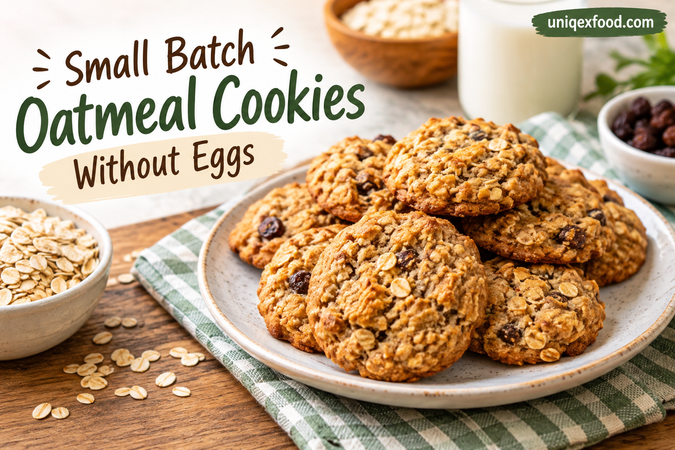 Small Batch Oatmeal Cookies Without Eggs (Soft, Chewy, and Easy)